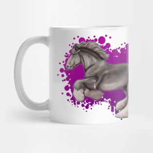 Shire Horse Dappled Gray Mug